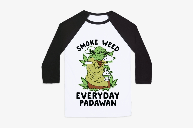 Smoke Weed Everyday Padawan Baseball Tee - Jojo's Bizarre Adventure Shirt, transparent png #3701363