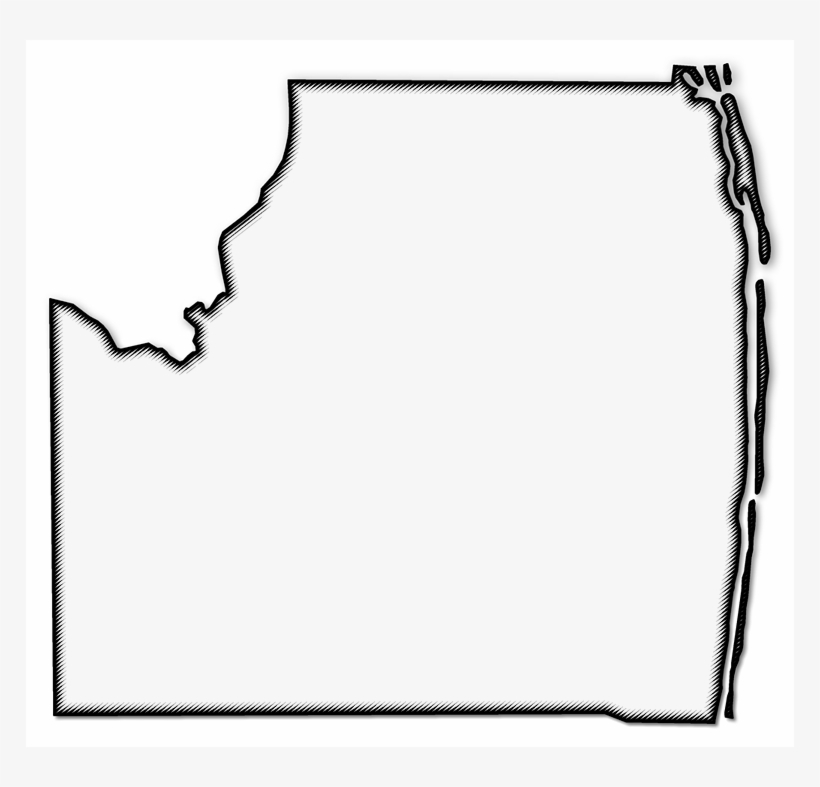 A Map Of Palm Beach With A Black Outline, Drop Shadow, - Palm Beach, transparent png #3701873