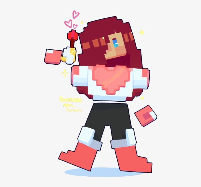 Drew My Trove Character In A More Trove Style I Guess - Cartoon, transparent png #3702341