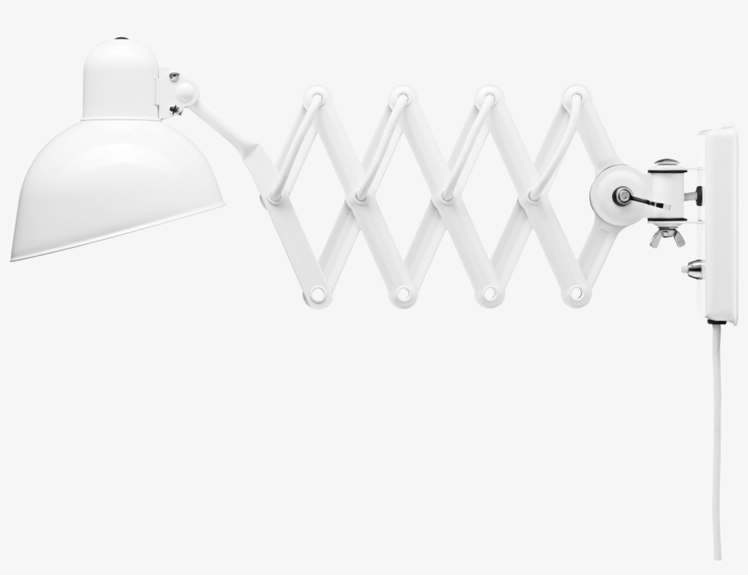 Kaiser Idell Scissor Lamp White - Light Fixture, transparent png #3702573