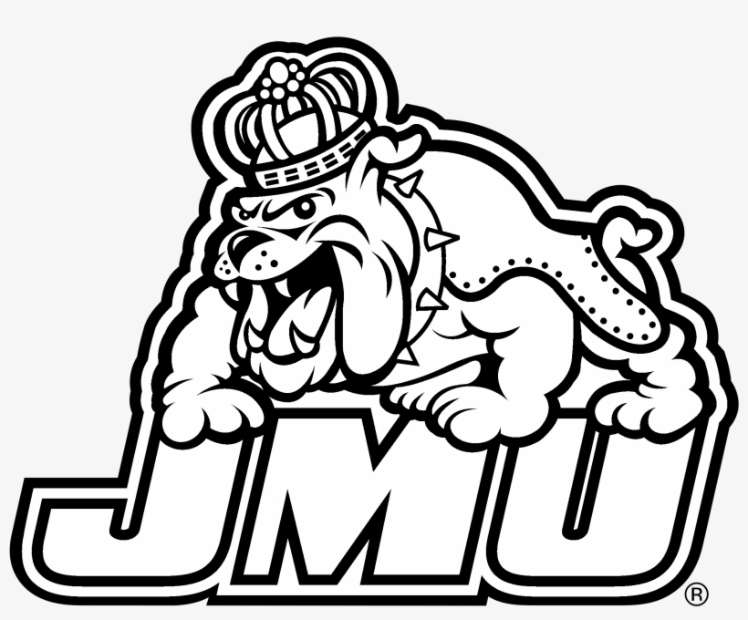 James Madison Dukes Logo Black And White - James Madison Football Logo, transparent png #3703851