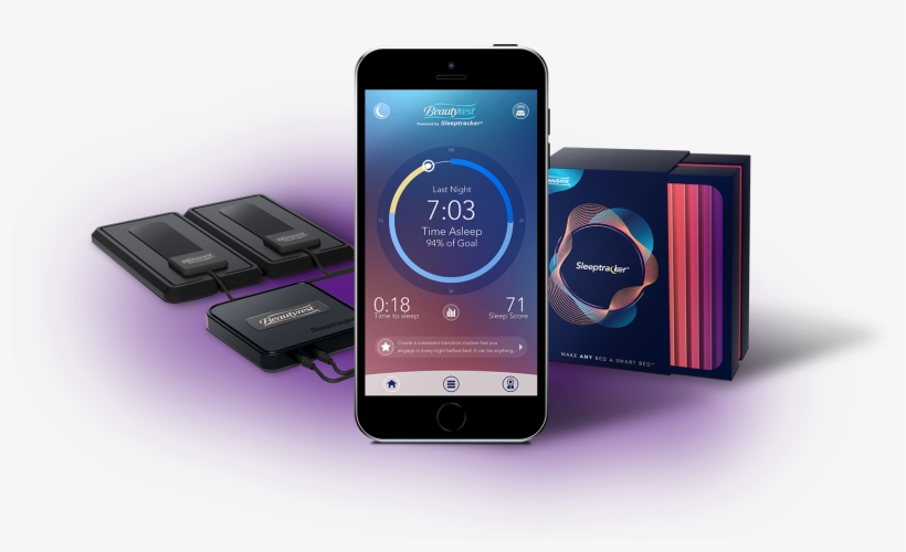 The Beautyrest Sleeptrack App Showing Someone's Time - Beautyrest Sleep Tracker, transparent png #3704992