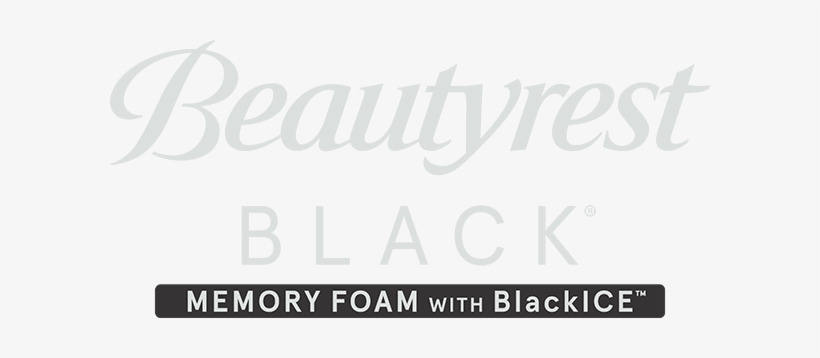 Beautyrest Black Ice - Simmons Beautyrest Black Memory Foam With Blackice, transparent png #3705118
