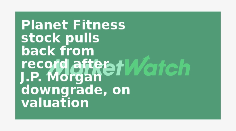 Planet Fitness Stock Pulls Back From Record After J - Dub Nation, transparent png #3705449
