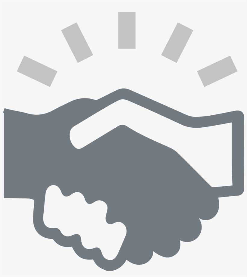 Graphical Representation Of A Handshake - Handshake, transparent png #3705544