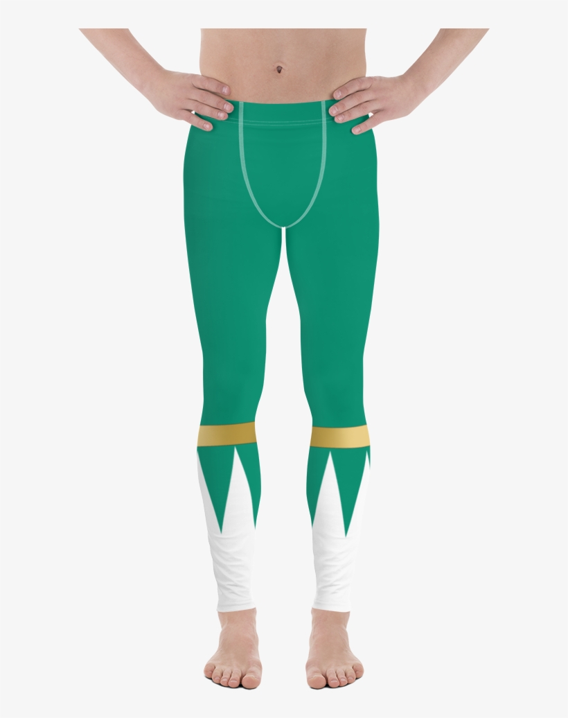 Green Ranger Grappling Spats - Leggings, transparent png #3705932