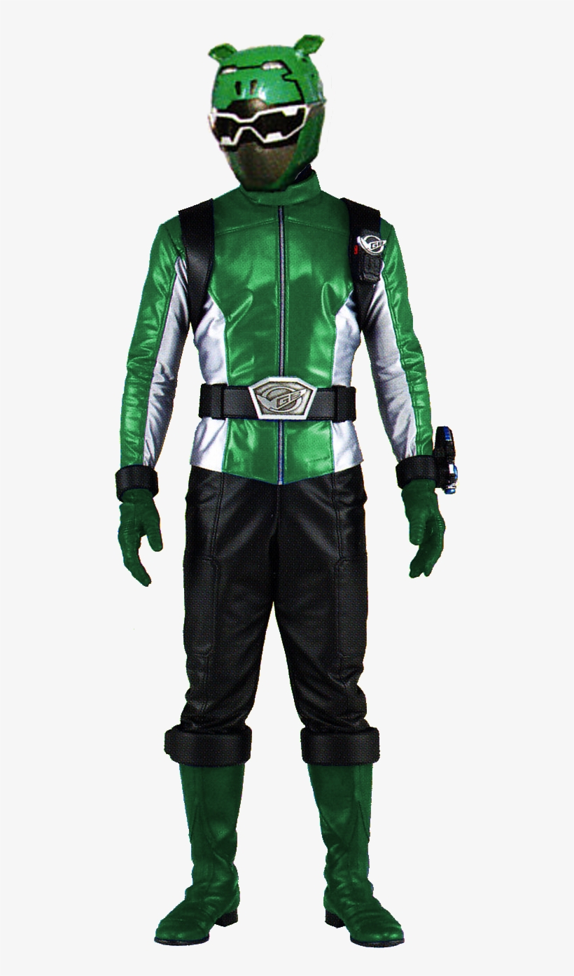 The Culture Behind A Megazord - Super Sentai Go Busters Green, transparent png #3706033