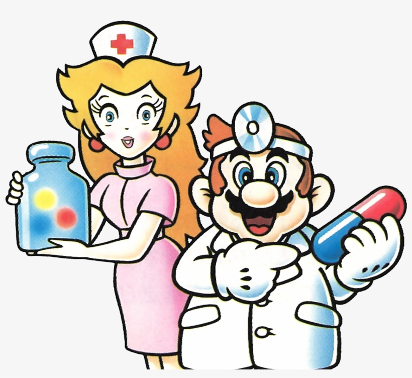 Doctor Mario Games - Dr Mario Nurse Peach, transparent png #3706664