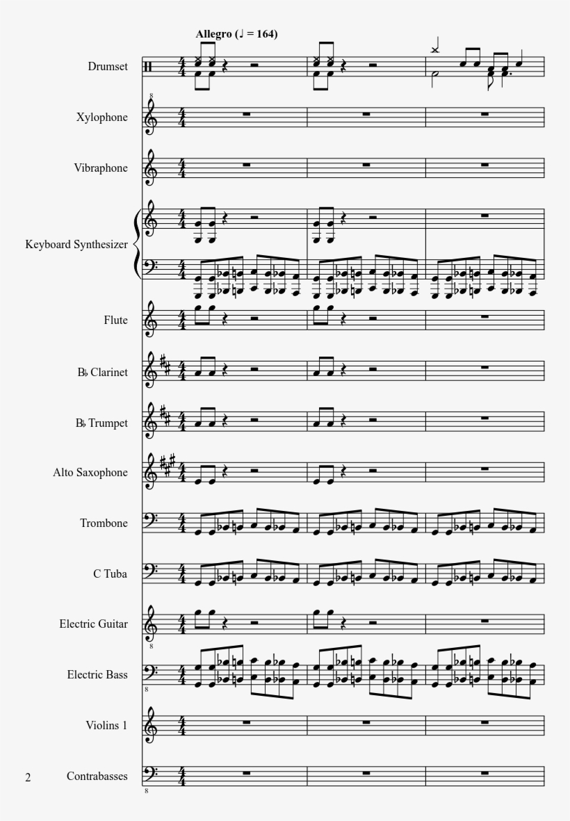 Fever Sheet Music Composed By Composed By Koji Kondo/ - Dr. Mario, transparent png #3706968