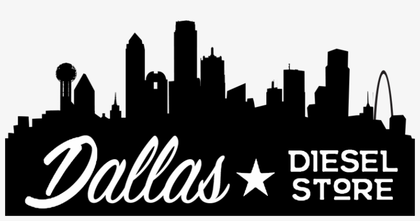 Dallas Diesel Store Logo - Dallas Skyline 2017 Logos Black And White, transparent png #3707291