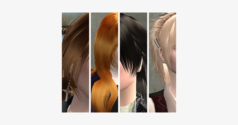 Credits To Pooklet For The Color Actions, Cool Sims - Sims 2 Hair Retextures Download, transparent png #3707937