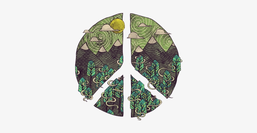 Transparent Peace Sign Tumblr Where's The Cake - Peaceful Landscape Canvas Print - Small By Hector Mansilla, transparent png #3708106
