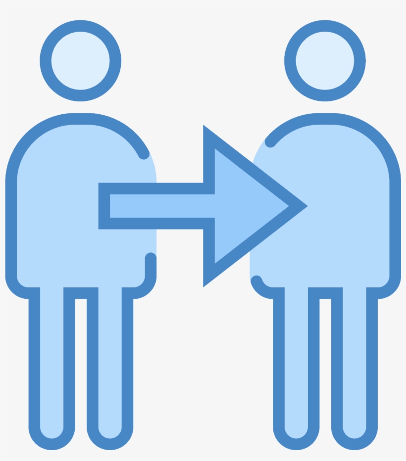 A Drawing Of Two People Side By Side With A Small Space - Icon, transparent png #3708416