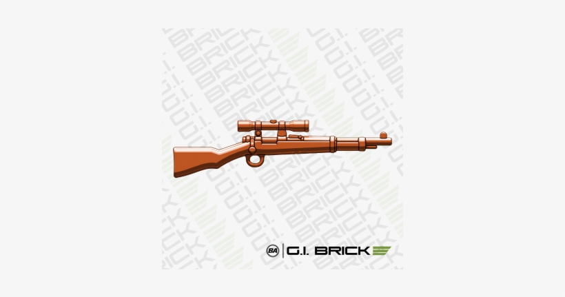 Brickarms Scoped Kar98 Rifle "jaegar" Brown - Brickarms Flintlock Pistol (brown), transparent png #3708686