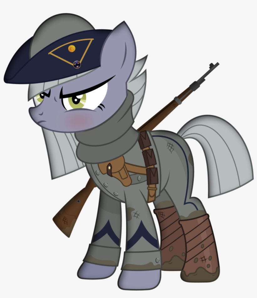 Brony Works, Blushing, Bolt Action Rifle, Boots, Clothes, - My Little Pony Germany Ww1, transparent png #3708712