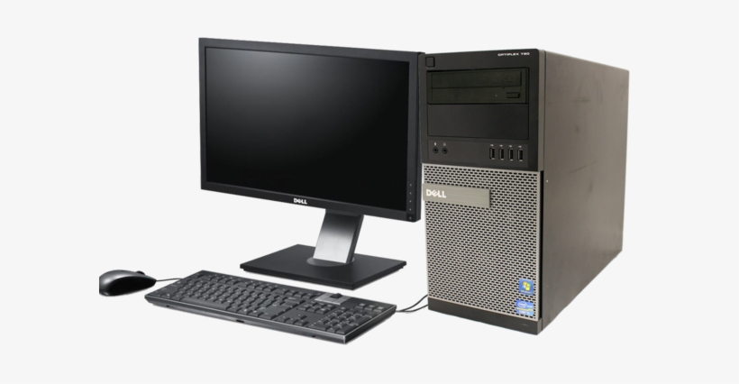 Dell Optiplex Gx790 Intel I5 Mini Tower Pc 19" Monitor - Parts Of A Computer Setup, transparent png #3709091