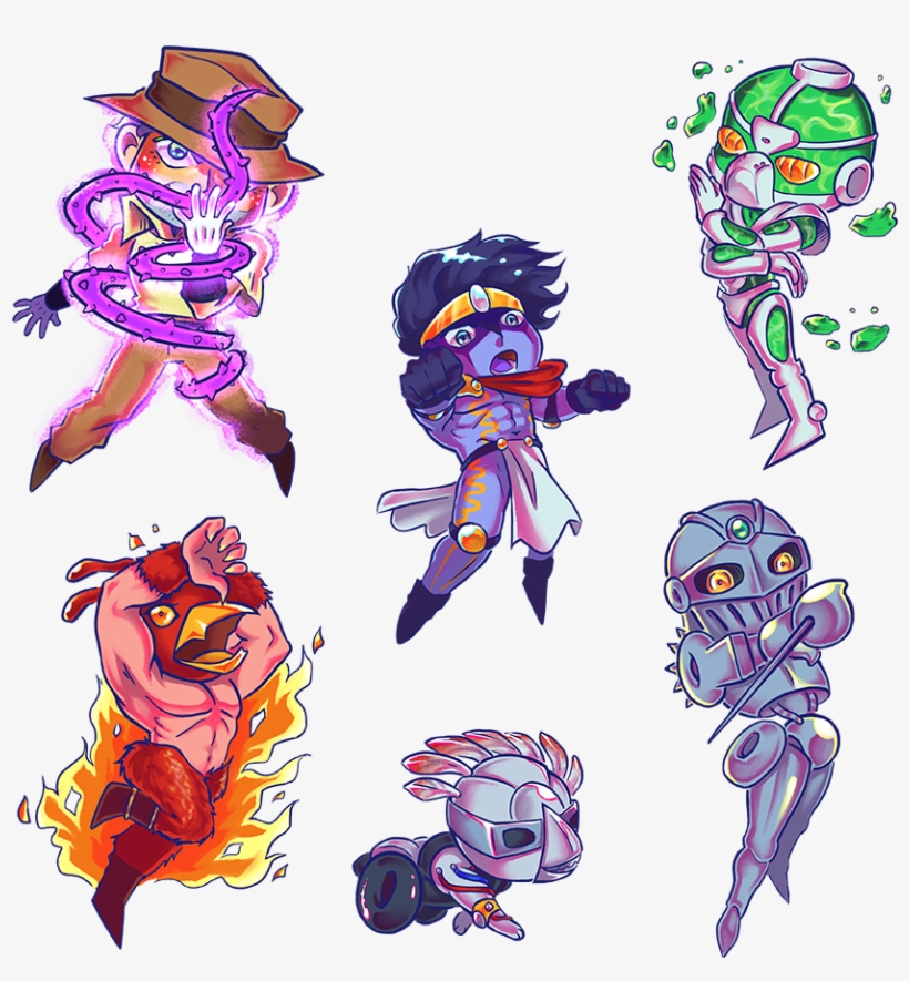 Jjba Stardust Crusaders - Cartoon, transparent png #3709227