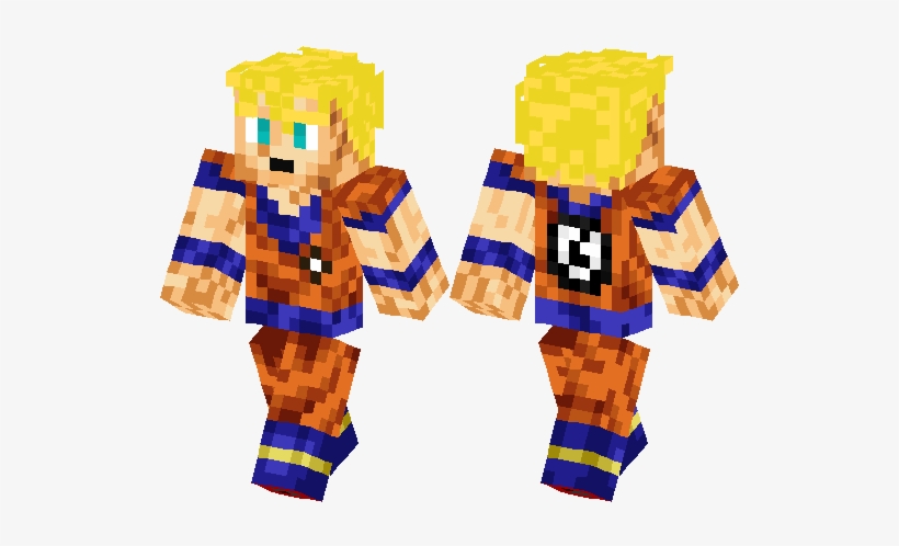 Skin Minecraft Pe Songoku, transparent png #3709229