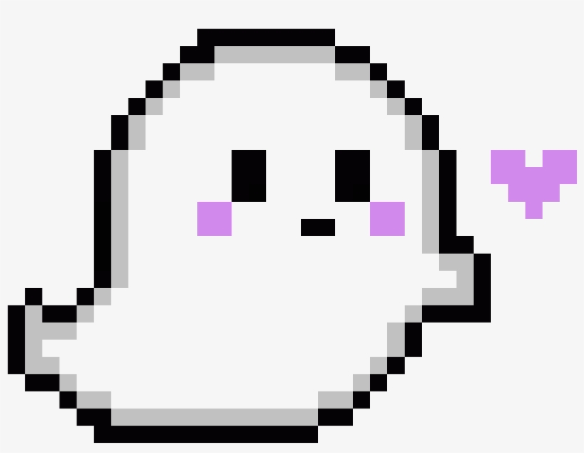 Ghast Cute Ghost Pixel Art Free Transparent Png Download