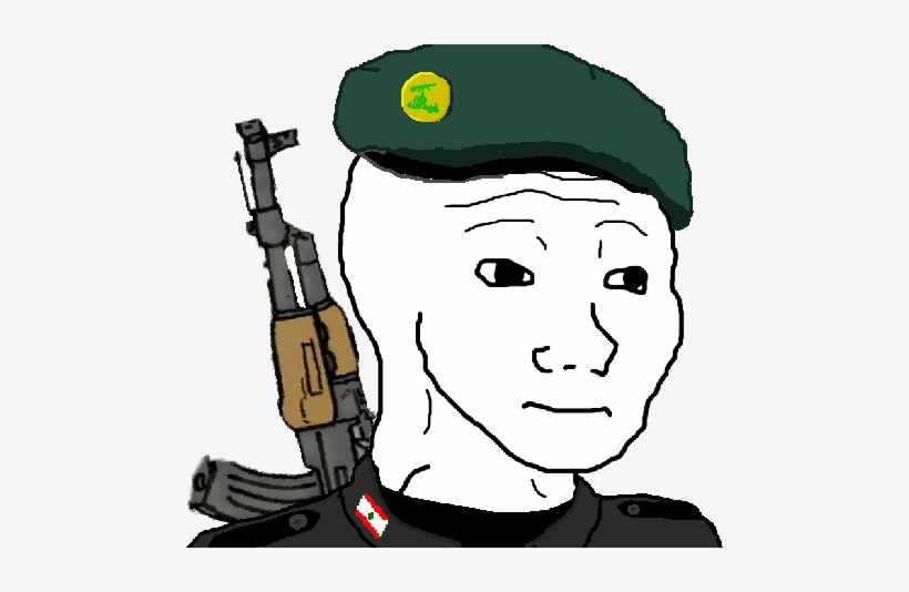Hezbollah Wojak - Know That Feel, transparent png #3709471