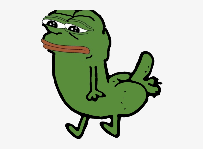 As Both Wojak And Pepe Were Vehicles For Their Creator's - Pepe The Frog Dickbutt, transparent png #3709909