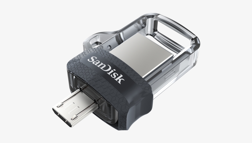 San Disk Ultra Dual Drive M3 - Sandisk Ultra Dual 256gb Sddd3-256g Micro-usb Flash, transparent png #3710862