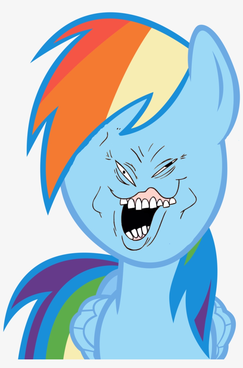 More Shocked Rainbow Dash, transparent png #3711414