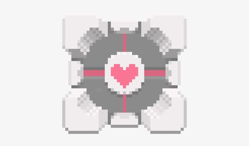 Companion Cube - Cartoon, transparent png #3711845