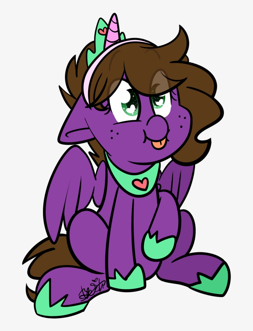 Befishproductions, Fake Horn, Female, Heart Eyes, Mare, - Cartoon, transparent png #3712070