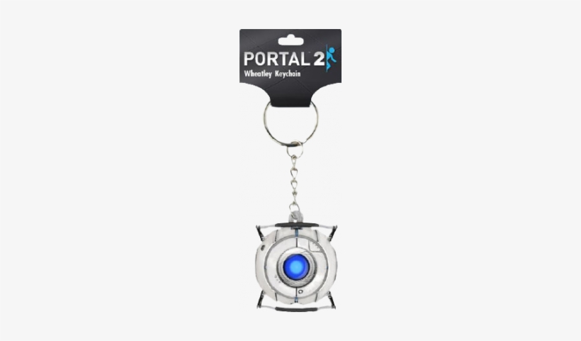Keychains Portal - Portal Two Companion Cube Keychain, transparent png #3712467