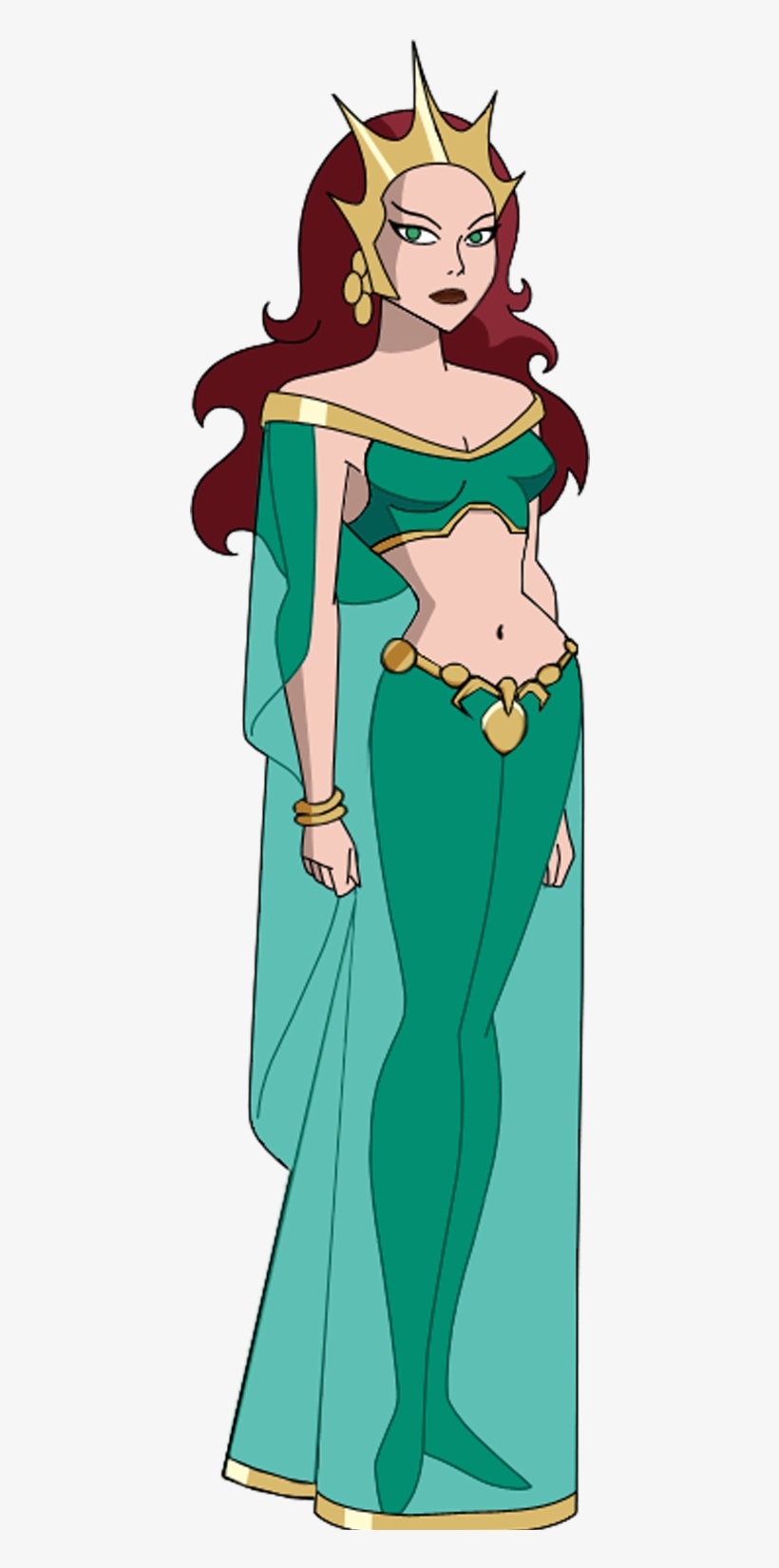Rainha Mera - Mera Justice League Cartoon, transparent png #3712893