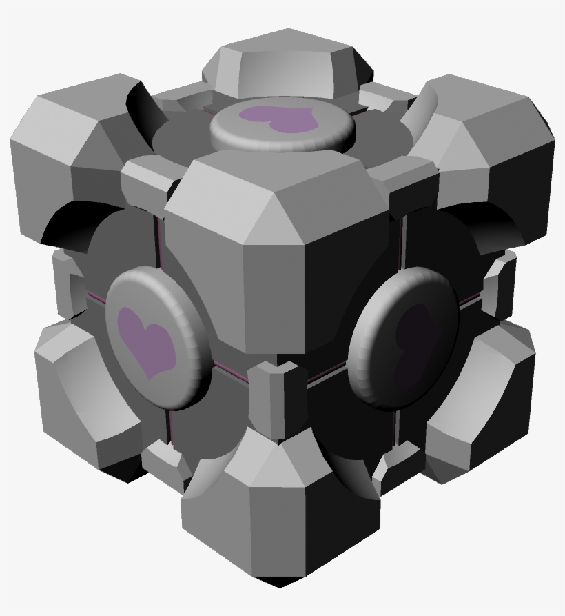 Companion Cube - Illustration, transparent png #3712978