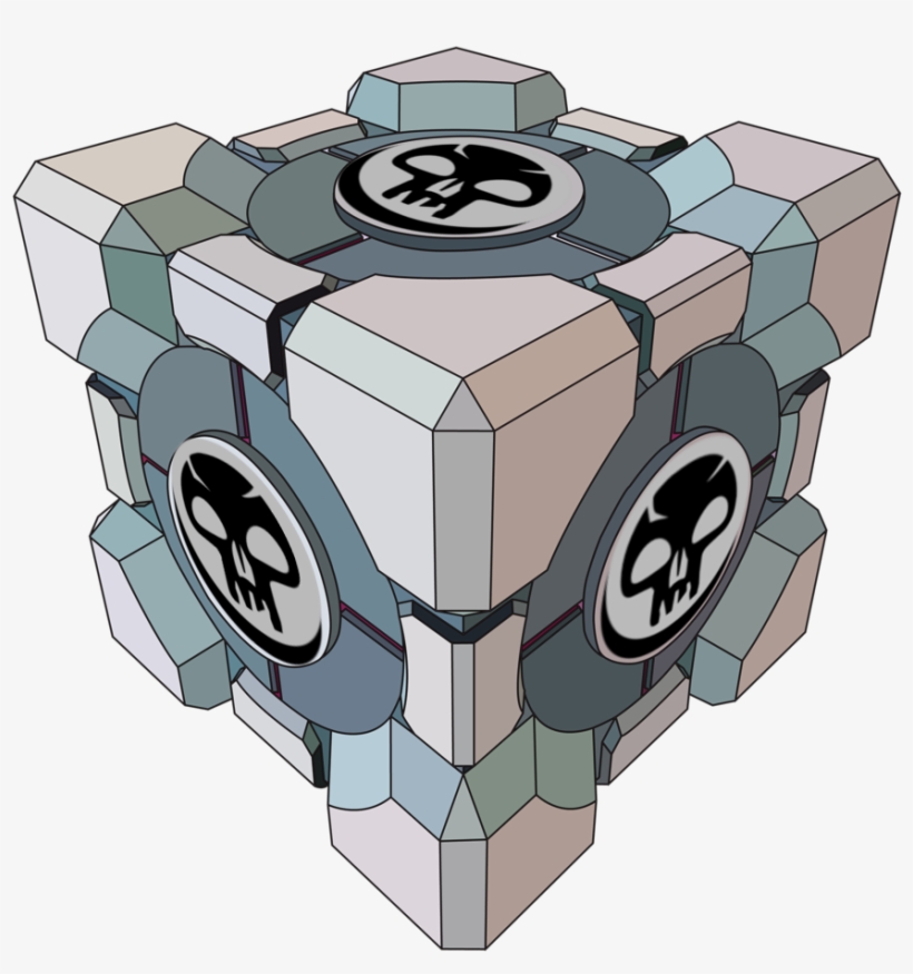Slightly Unusual Photoshop/gimp Request - Portal Companion Cube, transparent png #3713101