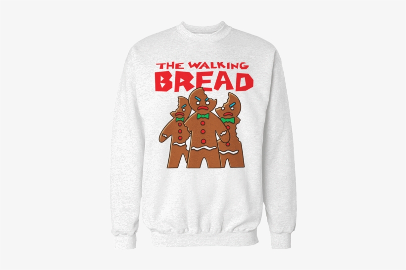 Walking Bread Unisex Sweatshirt - Sweatshirt, transparent png #3713194