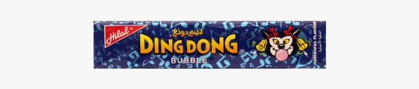 Ding Dong Original Bubble Gum 1s - Bubble Gum, transparent png #3713342