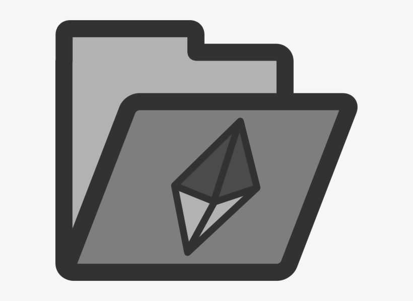 Crystal Folder Icon - Каталог Значок, transparent png #3713533