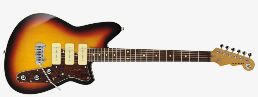 Reverend Jetstream - Reverend Jetstream 390 Electric Guitar 3-tone Burst, transparent png #3713601