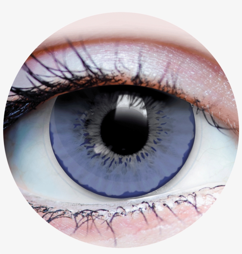 500 Moonlight Azur V=1522954455 - Hypnotized Black And White Coloured Contacts, transparent png #3713603