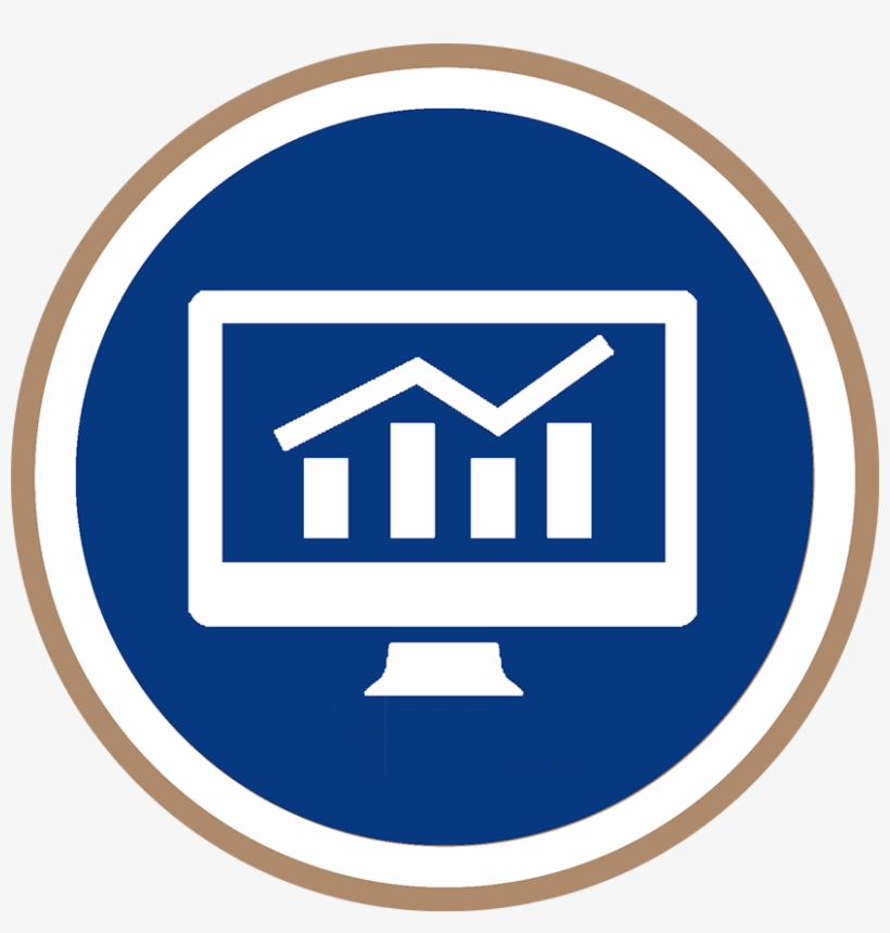 Corporate Image Reputation Icon - Analytics Icon White On Black, transparent png #3715216