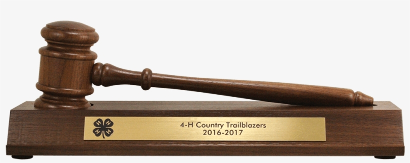 4-h Walnut 10" Gavel Set - Mallet, transparent png #3715257