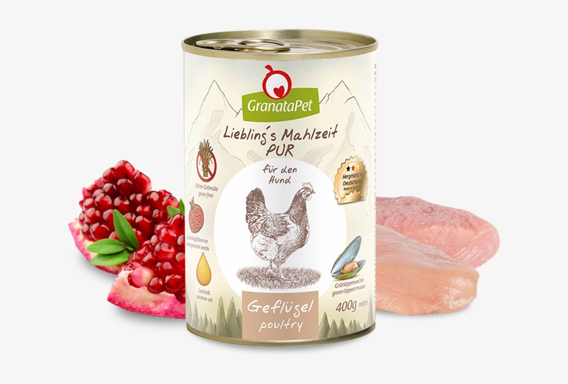 Cereal Free Pomegranate Seeds Salmon Oil Green Lipped - Dog Food For Stomach & Digestion Granatapet Liebling's, transparent png #3716348