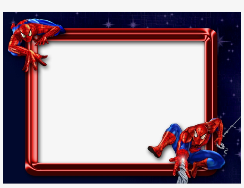 Download Spiderman Photo Frame Png Clipart Spider-man - Spiderman Super Hero Cartoon Character Decal Sticker, transparent png #3717374