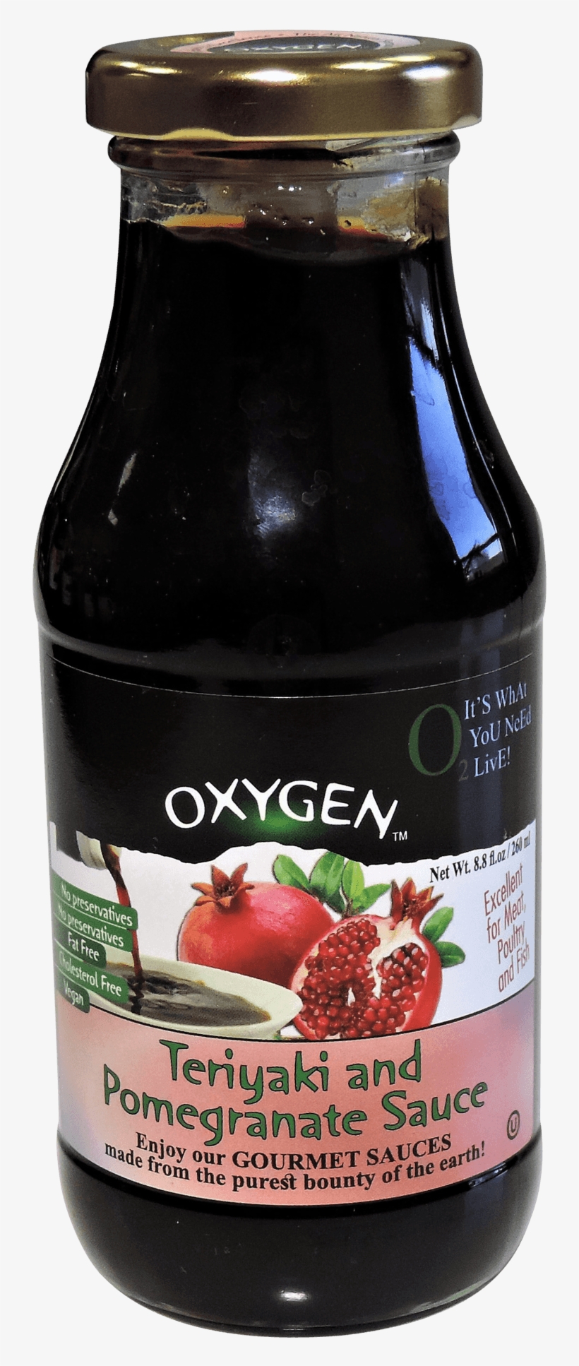 Oxygen Imports Oxygen - Teriyaki And Pomegranate Sauce, transparent png #3717781