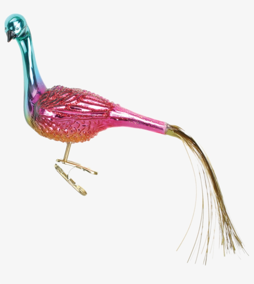 Old Word Christmas Ruby Peacock Glass Ornament, Owc-old - Peafowl, transparent png #3717826