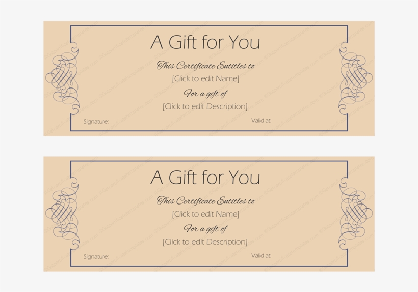 Formal Note Gift Certificate Template - Diploma, transparent png #3718159