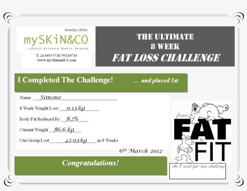 Weight Loss Challenge Certificate Template - Herbalife Weight Loss Certificates, transparent png #3718187