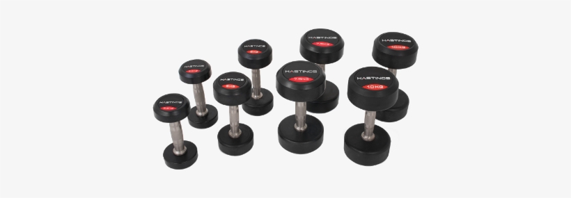 Rubber Dumbbells - Hastings 2.5-10kg Professional Dumbbells, transparent png #3718605