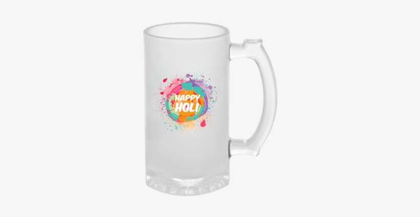 Awesome Happy Holi Frosted Beer Mug - Keep Calm And Drink Bhang Png, transparent png #3718698