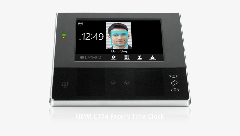 Biometric Time Clock System - Time Clock, transparent png #3719525