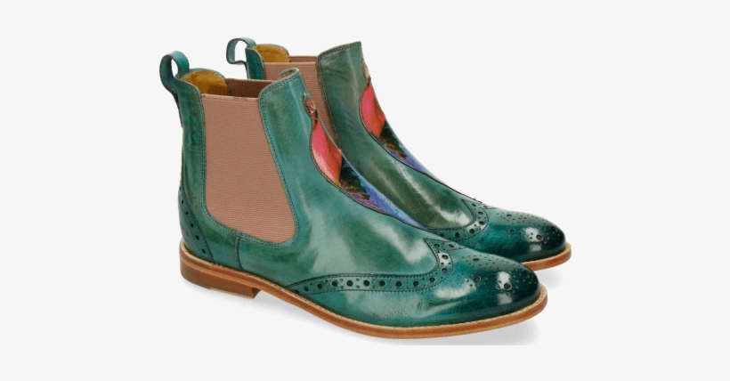 Ankle Boots Amelie 44 Sweet Water Peacock - Chelsea Boot, transparent png #3719699